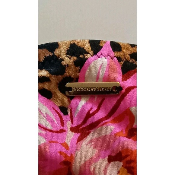 Victoria's Secret String Bikini Bottom Size XXL Floral Cheetah Animal Print NWT - Picture 8 of 9